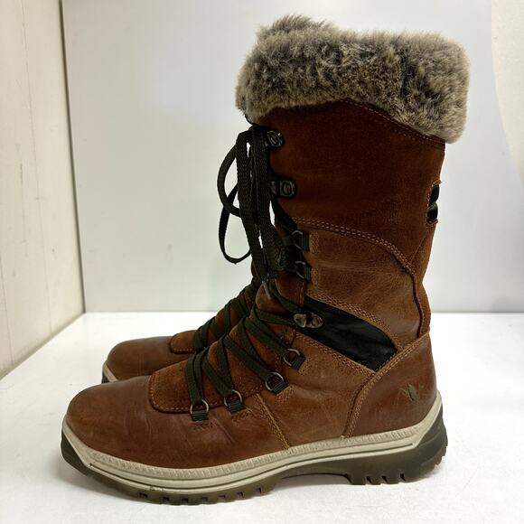 VERY GOOD Santana Canada Women's Marinda Boot Brown Weatherproof EU 41 / US 10 - Picture 3 of 13
